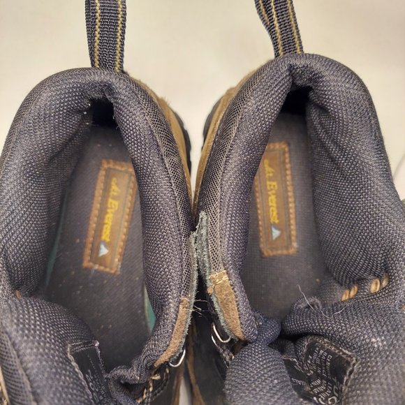 Mt Everest Shoes Mt Everest Tucson Womens Size 8 Black Tan Leather Sturdy Comfort Hiking